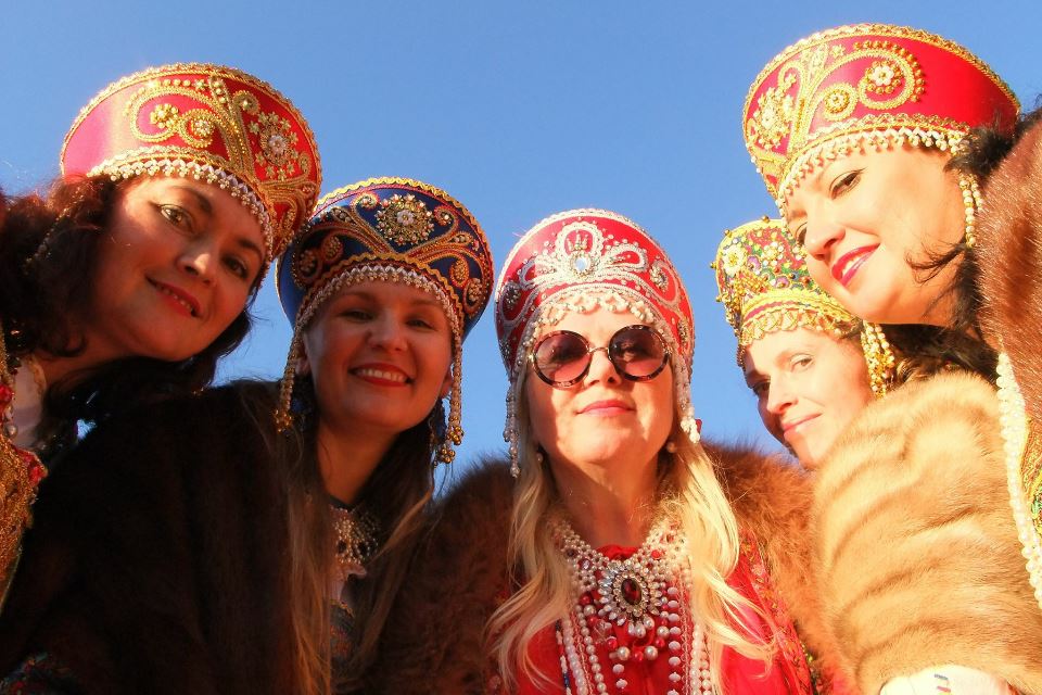 Traditional Russian costume in Adalaide